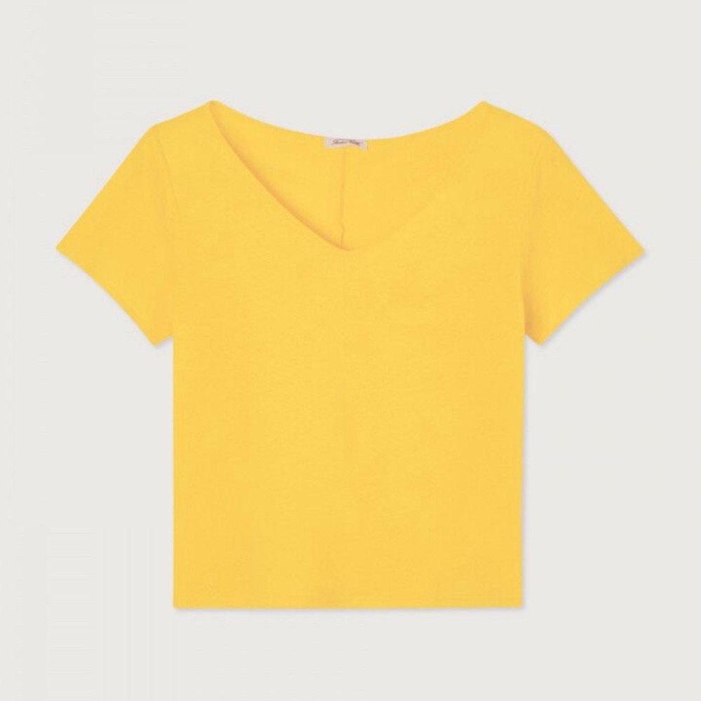 American Vintage Women’s t-shirt Aksun Yellow Size Medium NWOT